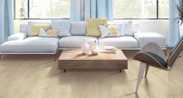 LVP flooring in living room
